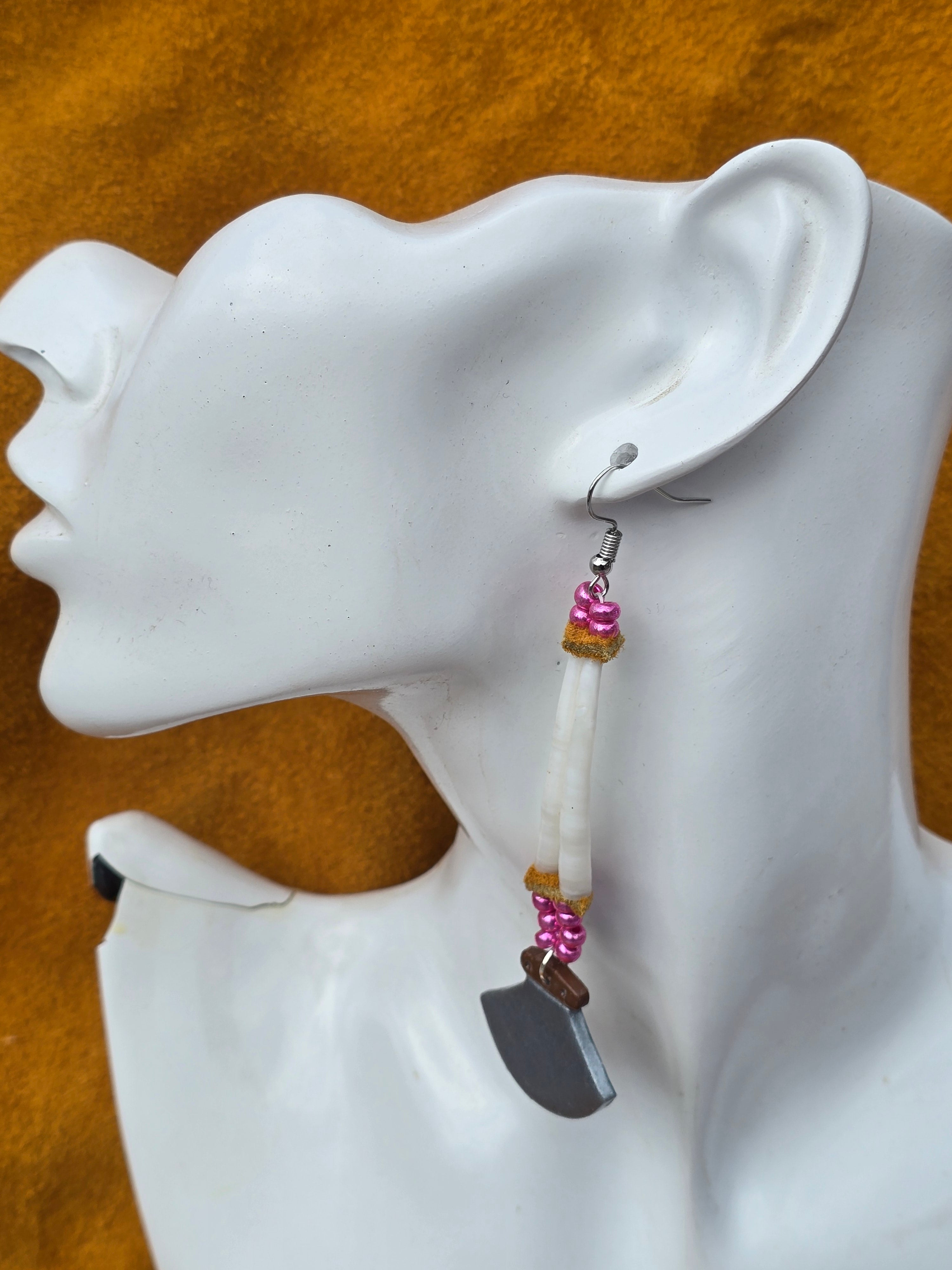 Polymer clay Ulluaq and Dentalium Shell