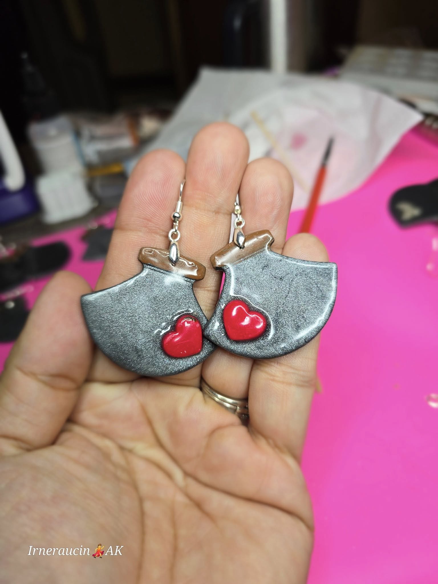 Polymer Clay Ulluaq earrings
