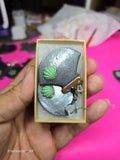 Polymer Clay ulluaq with Seashell earrings