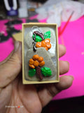 Polymer Clay Atsaq (cloudberry) earrings