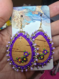 Birch bark earrings